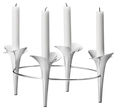 Productafbeelding van Georg Jensen BLOOM BOTANICA Stabkerze Kerzenhalter, , 4 Kerzen, Edelstahl 10020271