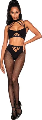Obrázek produktu pro Souprava bralette s ramínky a punčocháčů - jedna velikost