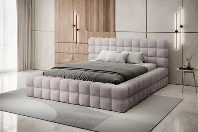 Produktbild von Polsterbett mit Stauraum 160x200 DELVIRO - grau