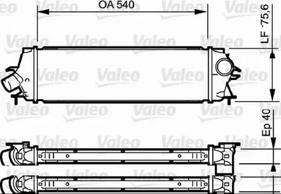 Image de VALEO Refroidisseur d'air de suralimentation 818771