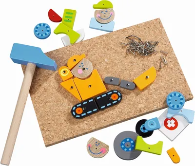 Produktbild von HABA Nagelspiel Im Einsatz 27-teilig 002369