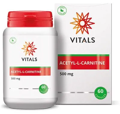 Produktbild von Vitals Acetyl-L-Carnitin 500 mg (60 Kapseln)
