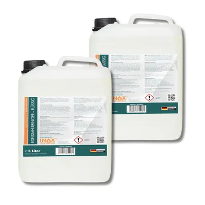 Produktbild von INOX® Edelstahlreiniger Flüssig, 2x5 Liter - Hochwirksamer Edelstahl Spezialreiniger für Küche & Haushalt
