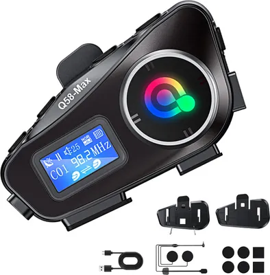 Produktbild von Motorrad Helm Bluetooth Headset Helm Sprechanlage Gegensprechanlage Wasserdicht fuer Dirt Bike Motorrad