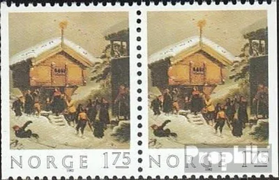 Produktbild von Briefmarken Norwegen 1982 Mi 875Dl/Dr Paar (kompl.Ausg.) postfrisch Weihnachten