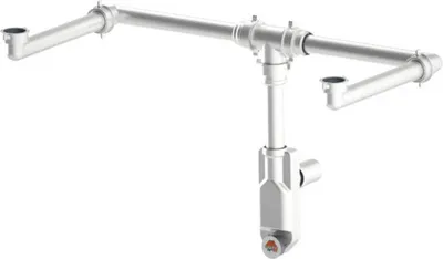 Produktbild von Doppelsiphon 1 1/4 für Jungborn SEDICI/QUATTRO raumsparend 44011"
