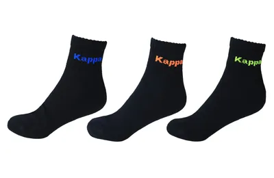 Produktbild von Kappa - Socken 3-24 Paar Gr. 39-42 43-46 Schwarz 303N2I0 Kurz Sport Herren Damen