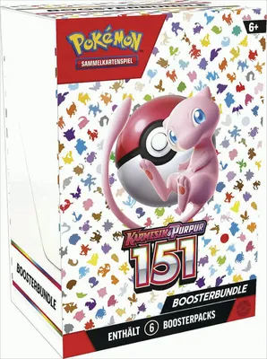 Produktbild von Pokémon Karmesin & Purpur 151 - Booster Bundle - DE