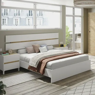 Produktbild von Dmora Betthaupt Nesika 216x3 cm Braun Doppelbett