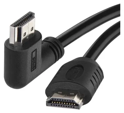 Obrázok produktu pre EMOS HDMI 2.0 high speed kábel A vidlica – A vidlica 90° 1,5m