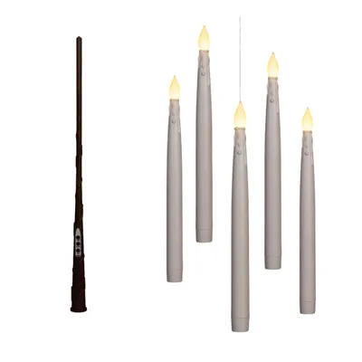 Produktbild von Coen Bakker schwebende LED Kerzen weiß 5 St. Zauberstab Fernbedienung 27cm Timer