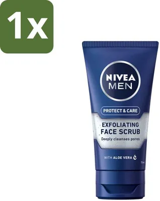Imagen del producto de NIVEA:Limpiador facial para hombres - 75 ml - Exfoliante facial - Optimización de la piel - Cuidado de la piel