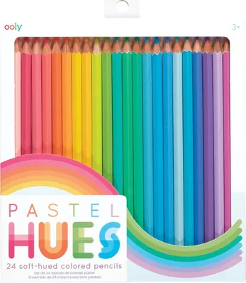 Image de Crayons de couleur Pastel Hues 24 couleurs