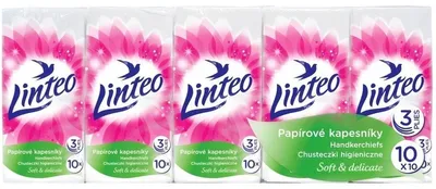 Immagine prodotto di Tovaglioli igienici 3 veli 10x10pz LINTEO SATIN 30401