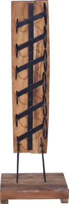Produktbild von vidaXL Weinständer für 6 Flaschen 35x35x100 cm Massivholz Teak