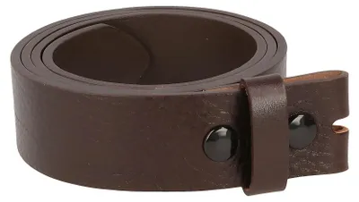 Produktbild von Brauner Vollrindleder Gürtel 4,0 cm breit, Wechselgürtel ohne Schließe