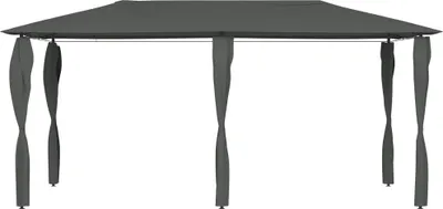 Produktbild von vidaXL Pavillon mit Pfostenverkleidung 2,98x5,3x2,59 m Grau 160 g/m²