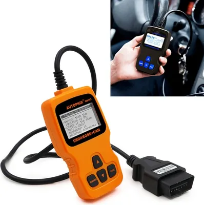 Image de AUTOPHIX OM123 Scanner OBD2 portable pour voiture Outil de diagnostic automobile Scanner OBD 2 Lecteur de code EOBD (Orange)