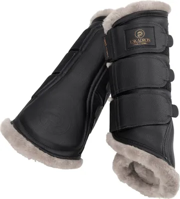 Produktbild von Eskadron Platinum Gamaschen " FAUX LEATHER FF ", 1 Paar Größe - S Farbe - black