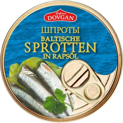 Produktbild von DOVGAN Baltische Sprotten in Rapsöl 160g