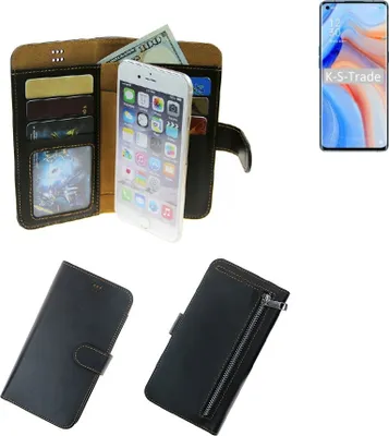 Produktbild von K-S-Trade Schutz Hülle kompatibel mit Oppo K7x Klapphülle Case Phone cover Slim Handytasche Handy Hülle schwarz aus Kunstleder (1 Stk)