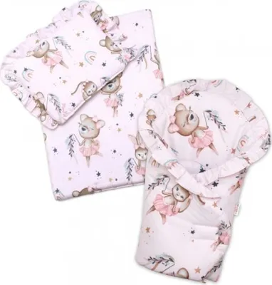 Immagine prodotto di Set di bambole 3D, fasce, piumone e cuscino, Little Ballerina, rosa