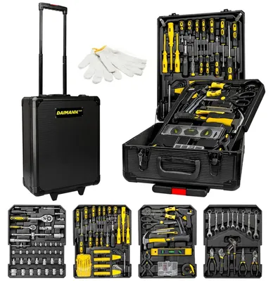 Productafbeelding van Gereedschapskoffer 499-delige Set - Compleet - 16 kg Gewicht - Chroom-Vanadium Staal