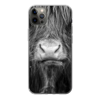 Produktbild von MuchoWow® Handyhülle Schutzhülle Hülle für iPhone 13 Pro Max Schottischer Highlander - Haare - Tiere Silikon Softcase Handy Hülle - Mobiltelefon