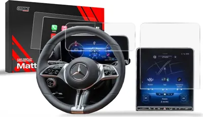 Produktbild von Matte Autodisplayfolie 2in1 für Mercedes EQE Widescreen (2022-2025), Grizz Protector