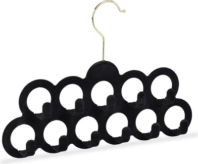 Image de relaxdays Porte-écharpe en velours