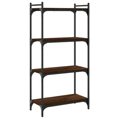 Produktbild von vidaXL Bücherregal 4 Böden Braun Eiche-Optik 60x30x120cm Holzwerkstoff