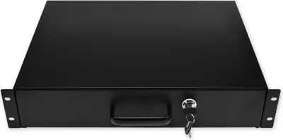 Produktbild von SH.0360.K02 - 19"-Schublade, abschließbar, 2HE, 360 mm