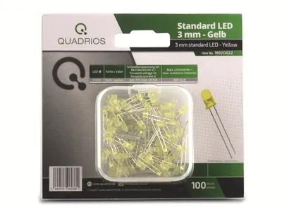 Obrázek produktu pro QUADRIOS, 1802O022, LED diody 3 mm žluté 100 ks