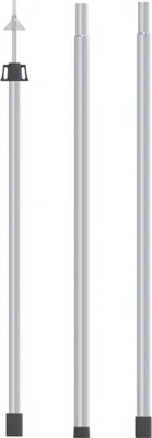 Produktbild von The Living Store Teleskop-Tarpstange 102-260 cm Aluminium