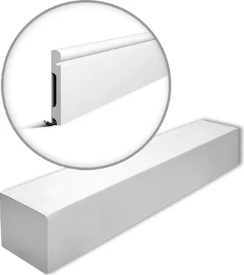 Produktbild von NMC FL4-box WALLSTYL Sockelleisten 1 Karton SET mit 8 Stuckleisten | 16 m