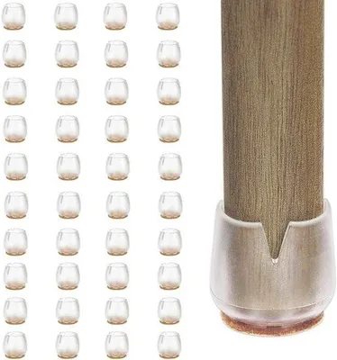 Produktbild von Famanu Stuhlfußschoner Set 40 Stück, 12-16 mm, robuste Silikonkappen für Möbel