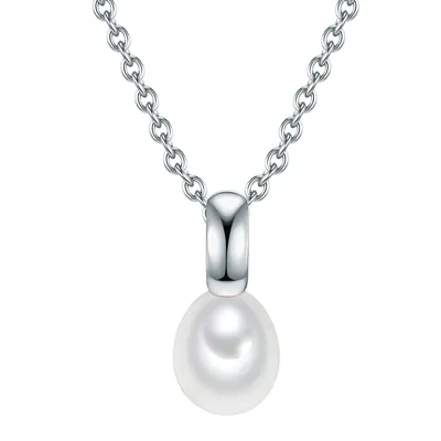 Produktbild von Valero Pearls Halskette Sterling Silber Süßwasser-Zuchtperle 42,0 cm Basiskette + 7,0 cm Verlängerung 50100058