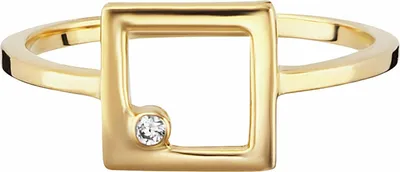 Produktbild von cai Ring 925/- Sterling Silber gelb 054 (17,2) Zirkonia weiß 273271224