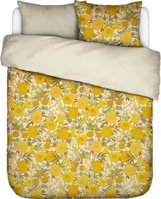 Produktbild von Essenza Bettwäsche-Garnitur Satin Florentien  Farbe Yellow Größe 200x200+2x80x80