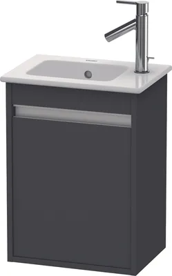 Produktbild von Waschtischunterbau KETHO 550x400x285mm Ans links graphit matt Anschlag links graphit matt