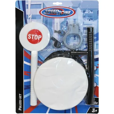 Produktbild von Speedzone Polizei Spielset 5-teilig Polizei Kostüm Kinder Spielzeug