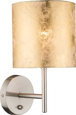 Produktbild von Globo Amy Wandleuchte Nickel matt, 1xE14; 15187W