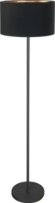 Produktbild von Mexlite - stehlampe - Noor - schwarz - metall textil - stehlampe - E27 - 4436ZW