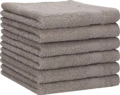 Produktbild von Betz 6 Stück Duschtücher 70x140 cm PALERMO 100% Baumwolle  Farbe: stone