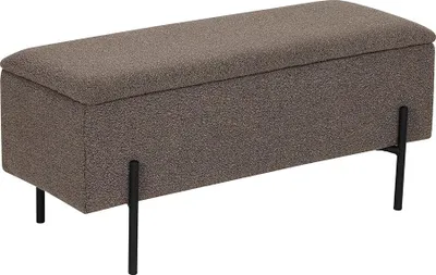 Produktbild von House Collection Bouclé Hocker Ylwa Braun