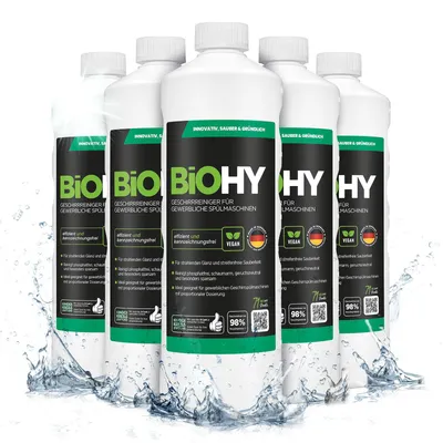 Produktbild von BiOHY Geschirrreiniger, Geschirrspülerreiniger, Spülmaschinenreiniger, 6 x 1 l