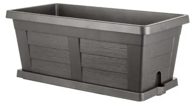 Image de Jardinière "Legno" - Anthracite - L 80 x l 40 x H 34 cm