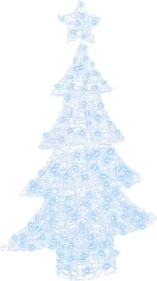 Zdjęcie produktu dla Choinka z 100 diodami LED Zimna biel 120 cm Akryl