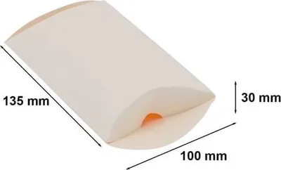 Zdjęcie produktu dla Pudełko Ozdobne Prezentowe Kartonik Poduszka 135x100x30 Białe S