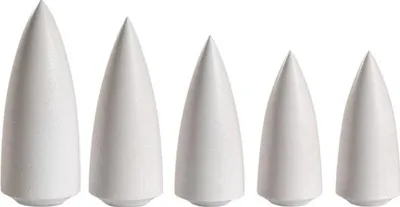 Productafbeelding van Witte boom, 5-delig (9 cm) van Seiffener Volkskunst